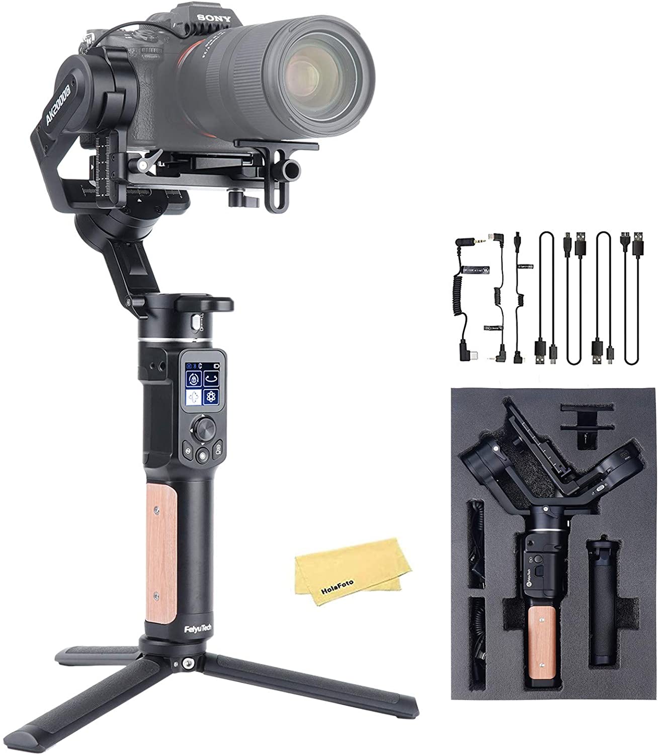 FeiyuTech Ak2000C Handheld Camera Gimbal Stabilizer for DSLR and