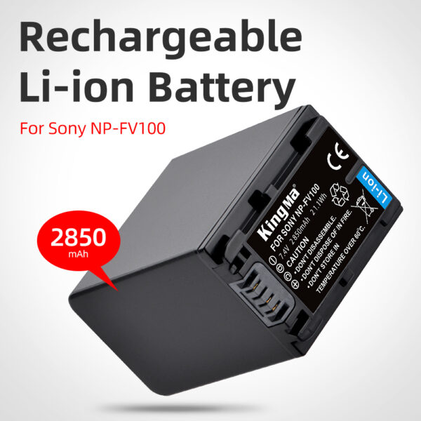 KingMa 3090mAh NP FV100 Battery for Sony 2