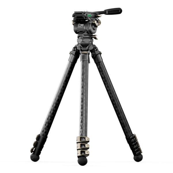 Tilta CT08 75mm Cine Fluid Head with 3 Stage Carbon Fiber Tripod Legs 8KG 1 1