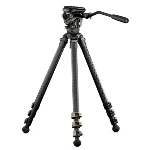 Tilta CT08 75mm Cine Fluid Head with 3 Stage Carbon Fiber Tripod Legs 8KG 2