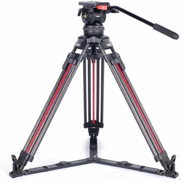 TERIS Professional Carbon Fiber Video Camera Tripod 1