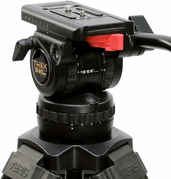 TERIS Professional Carbon Fiber Video Camera Tripod 3