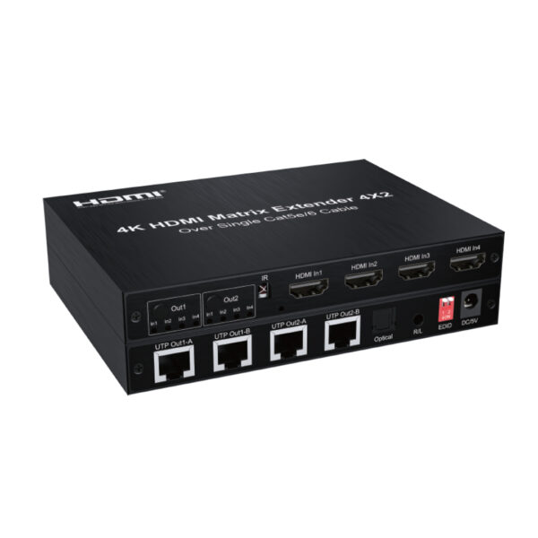 APEX HDMI Matrix/Extender 4x2 (Over Single Cat 5E/6 Cable)