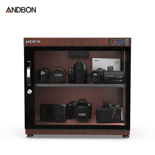 Andbon AD-80HS-RM 80L Wide Auto-Dehumidifier Digital Dry Cabinet (Dark Wood Grain) - Image 2