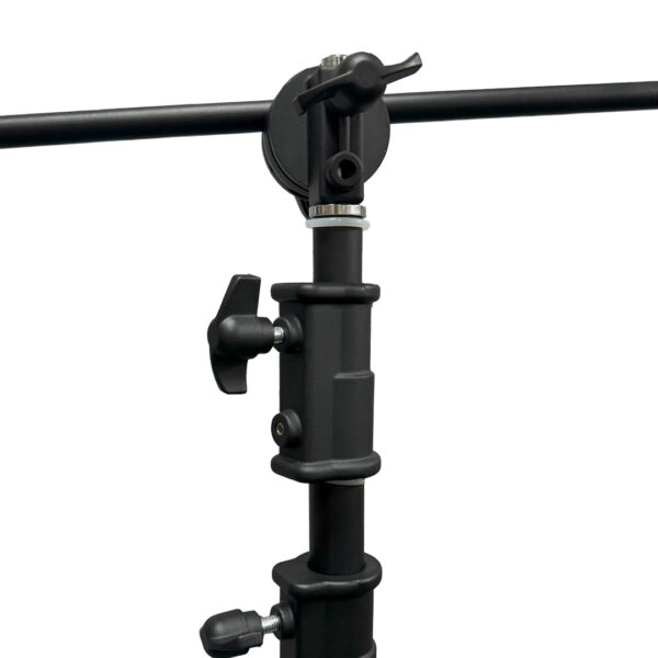 Apex Stainless Steel C-Stand with Boom Arm and Grip Head (Powder Coated - Matte Black) - Image 4