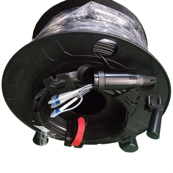 500M LC-LC Outdoor Armored SM 4 Strands with Fiber Tactical Cable Reel - Image 2