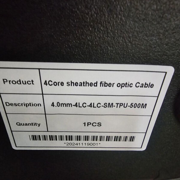 500M LC-LC Outdoor Armored SM 4 Strands with Fiber Tactical Cable Reel - Image 3
