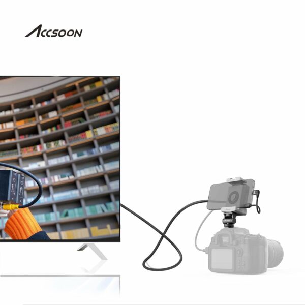 Accsoon HDMI to HDMI Cable,50 cm/1.6 ft, High Speed Supports,Ultra HD,1080 P,Compatible with Camera, Monitor, Gimbal (A-A) - Image 6