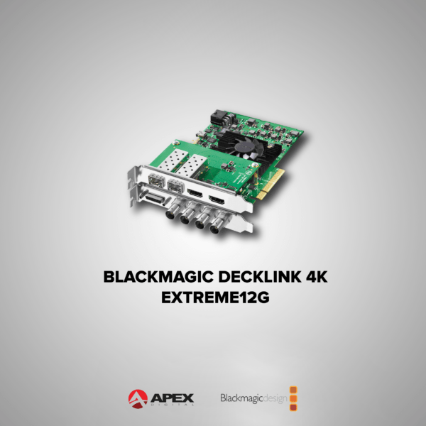 Black Magic Design BDLKHDEXTR4K12G DeckLink 4K Extreme 12G – Apex