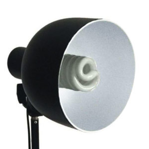 Apex-Single-Lamp-E27-Socket-with-SOFT-Reflector-Dish-(White)