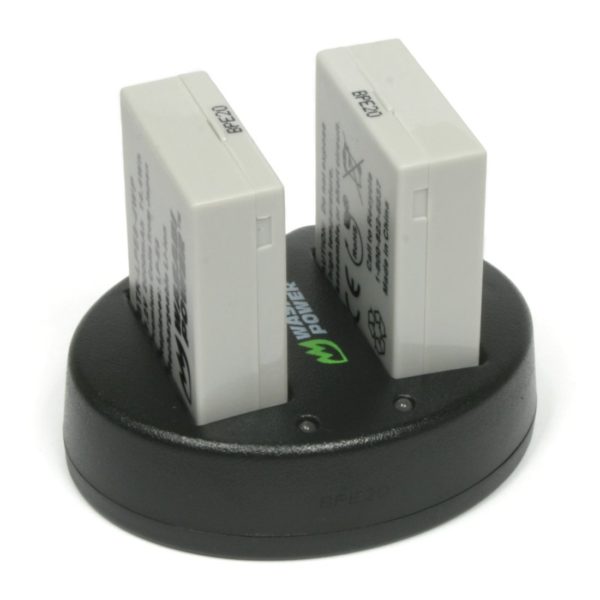 Wasabi Power Battery (2-Pack) And Dual Charger For Canon LP-E8 - Image 2