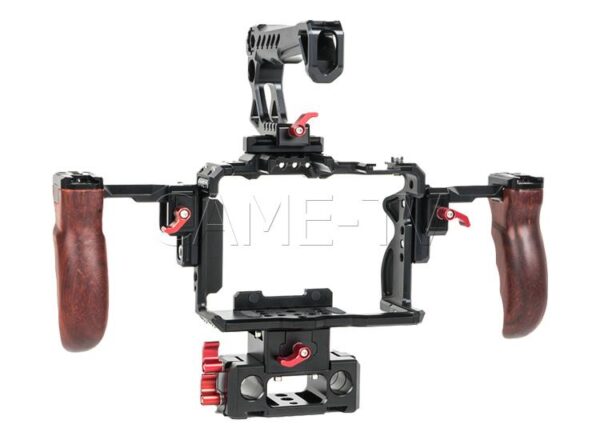came tv sony a7siii camera rig 15mm rod system with wood handles 03