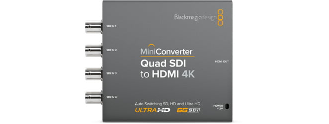 Blackmagic Design CONVMBSQUH4K2 Mini Converter – Quad SDI to HDMI ...